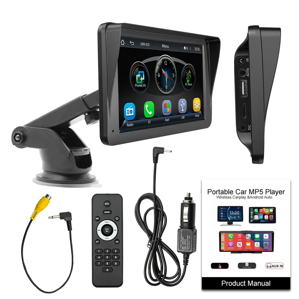 B5300 7 Zoll MP5-Player für Auto drahtloses CarPlay Android Auto-Multimedia-Player Berührungsbildschirm Musikplayer Auto-Stereo