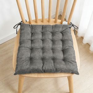 Coussin de chaise de salle à manger en chenille et lin fin tricoté, épaissi, pour chaise de bureau, chaise d'ordinateur, ou coussin d'assise pour étudiant - Vente en gros - Product Image 2