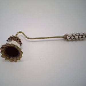 Spegnicandele Tradizionale Menorah Placcato Argento, Spegnicandele Cerimoniale Ebraico per Shabbat e Festività - Product Image 4