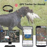 Penjualan laris 2024 kerah pelacak GPS hewan peliharaan GPS pemburu GPS anjing berburu perangkat kerah pelacak GPS 4G dengan aplikasi gratis