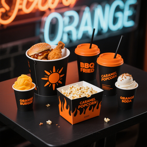 Nhà máy giá rẻ thức ăn nhanh hộp giấy chất lượng cao bánh sandwich Hamburger Bao bì hộp giấy cho thực phẩm - Product Image 3