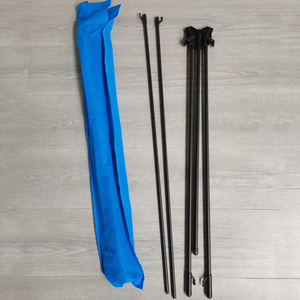 Support de bannière en X à hauteur réglable - Poteau télescopique de 3 à 6 pieds, base lestée au <span class=keywords><strong>sable</strong></span>, résistant aux intempéries, résistant aux chocs, utilisation intérieure/extérieure - Product Image 5