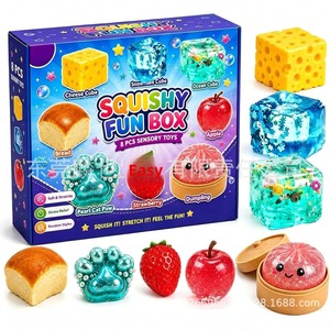 8-Piece Boxed Rubber Maltose Stress-Relief Squeeze Toy <b>Blind</b> Box Set - Product Image 4