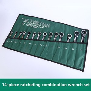 Clé à <span class=keywords><strong>cliquet</strong></span> en acier chromé personnalisée OEM, jeu de clés <span class=keywords><strong>Torx</strong></span> à ouverture rapide, poignée droite, ensemble de 10 pièces - Product Image 4