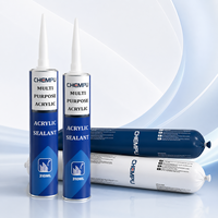 Scellant acrylique 1K pour murs, à faible rétrécissement, élastique, pour la décoration et le scellement des fissures, idéal pour les garnitures en bois, mastic acrylique flexible