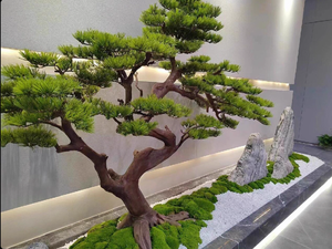 Arbres bonsaï artificiels en pin de qualité supérieure, commande en gros, délai de livraison rapide, faible MOQ, contrôle qualité, avec <span class=keywords><strong>catalogue</strong></span> - Product Image 2