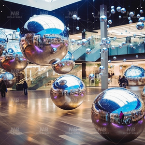 Iridescent Different Size Event Decoration <b>Plastic</b> Ball PVC Inflatable <b>Mirror</b> Customized Iridescent Different Size Event Decorat - Product Image 5