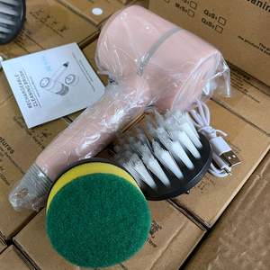 Multi-Functional <strong>Electric</strong> <strong>Cleaning</strong> <strong>Brush</strong> for Kitchen &amp; Bathroom Handheld Plastic Shoes Scraper Packaged in Box - Product Image 5