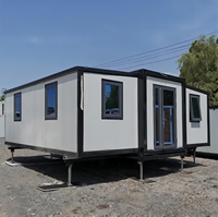 Casa Container Prefabbricata di Lusso Espandibile a Due o Tre Camere da Letto, Pieghevole e Portatile, 40 Piedi, con Doppia Ala, per Hotel
