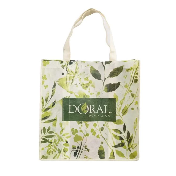 Reusable non woven shopping carry bag shop online with zipper