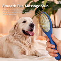Peigne pour animaux de compagnie à toucher doux, peigne à picots pour le nettoyage et le toilettage des chiens, peigne lissant à coussin d'air pour chats, fournitures pour animaux de compagnie