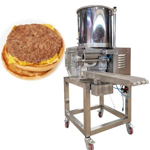 Machine à galettes de <span class=keywords><strong>viande</strong></span> et de hamburgers entièrement automatique en acier inoxydable, capacité de production de 35 pièces/minute pour les restaurants de restauration rapide et les fabricants de tourtes à la <span class=keywords><strong>viande</strong></span> - Product Image 1