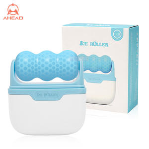 Rodillo de <span class=keywords><strong>pl</strong></span>ástico 2 en 1 para masaje Facial, masajeador Facial doble con forma de W, cabezal en V, refrigeración, cuidado de la piel fría, rodillo de hielo Facial - Product Image 4