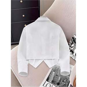 เสื้อเชิ้ตผู้หญิงสไตล์พรีปปี้ แขนยาว ผ้าป๊อปลิน ติดกระดุม สำหรับใส่ทุกวัน - Product Image 4