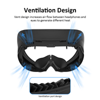 Interface faciale VR, ensemble de couverture faciale de remplacement pour PICO 4 VR, accessoires en mousse de cuir PU, coussinet de couverture faciale