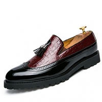 Chaussures décontractées à enfiler pour hommes, style coréen, simili cuir