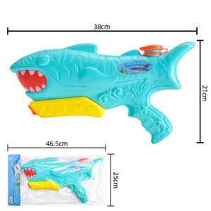 Groothandel Zomer Buiten Spuitpistool Kinderspeelgoed Plastic Kleurrijk Cartoon Haai Waterpistool 2025 - Product Image 5