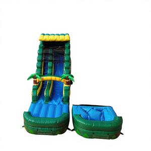 Toboggan aquatique <span class=keywords><strong>gonflable</strong></span> Heyhail Slide Tropical Palm avec <span class=keywords><strong>piscine</strong></span> et butée pour enfants et adultes - Product Image 1