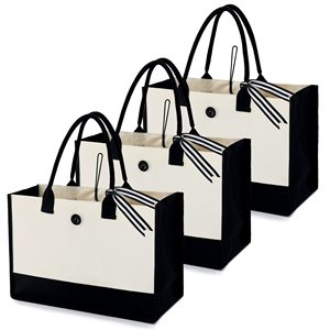 Bolsa de Compras Reutilizable Impermeable en Oferta, Bolsas de Mano de Lona de Algodón con Logotipo Personalizado Impreso - Product Image 2