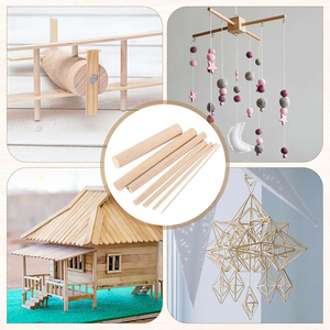 Bâtonnets en <span class=keywords><strong>bois</strong></span> ronds non finis, bâtons en <span class=keywords><strong>bois</strong></span> massif pour l'artisanat, la décoration, les projets d'artisanat et de bricolage, tiges en <span class=keywords><strong>bois</strong></span> - Product Image 4