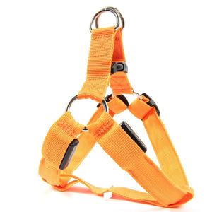 맞춤형 도매 노풀 펫 세이프 이지 워크 라이트 소형 네오프렌 LED 강아지 하네스 - Product Image 5