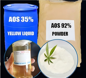 Fabriek Levering Aos Natrium Alfa-Olefine Sulfonaat Surfactant Aos 35% Vloeistof En Aos 92% Poeder Voor Hoge Schuim Cas 68439-57-6 - Product Image 1