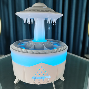 Difusor de Aroma Humidificador Inteligente LED con Diseño de Gota de Agua y Nube de Lluvia para el Hogar, Capacidad de 350 ml, Experiencia de Relajación Definitiva - Product Image 3