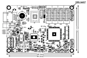 Reproductor multimedia LED con WiFi, una pantalla, una tarjeta para pantallas de coche y pequeñas pantallas a color, 1 unidad