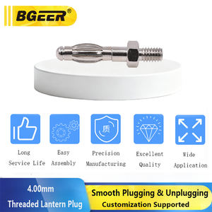 ปลั๊กกล้วยหกเหลี่ยมขนาด 4 มม. - ขาทองแดงแท้, หัวต่อแบบเกลียว M3/M4 พร้อมสปริง ขั้วต่อแบบตัวผู้ - Product Image 5