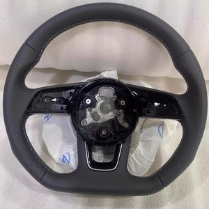 Volant en cuir personnalisé avec bouton de démarrage pour <span class=keywords><strong>Audi</strong></span> B9 A3 A4 A5 RS3 RS4 RS7 B8 RS5 S3 S4 S5 A6 A8 Q5 Q7 TT R8 S6 Accessoires de voiture - Product Image 5