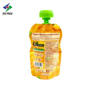 DQ PACK High Cooking Retort Spout Pouch For Puree Juice Jelly Liquid Packaging Doypack Baby Food Pouch Bag