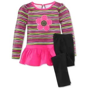 Yoga Child Clothes Frock Designs Children Girl Clothing Sets For Wholesale China