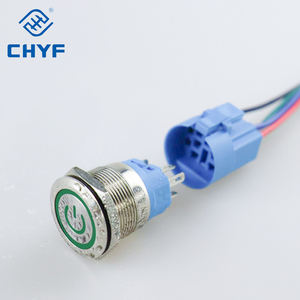 CCC CE 16/19/22/25mm 버튼 스위치 12V 24V 110V ON OFF 주도 스테인레스 스틸 황동 순간 래칭 금속 푸시 버튼 스위치 - Product Image 4
