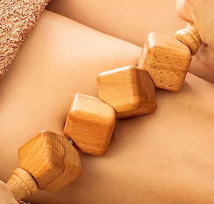 Massage du <span class=keywords><strong>corps</strong></span> multifonctionnel Set de massage anti-cellulite en bois de madérothérapie Rouleau en bois Outil de drainage lymphatique - Product Image 4