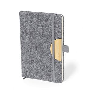 Nuevo Producto: Porta Teléfono de Bambú con Logotipo Personalizado, Cuaderno con Cubierta Rígida de Fieltro RPET, Bloc de Notas Ecológico para Oficina, Lápices Promocionales - Product Image 2