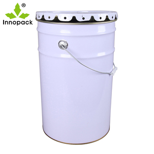 Seau à peinture en fer blanc de 25 L à prix d'usine avec logo imprimé et couvercle à anse - Product Image 2