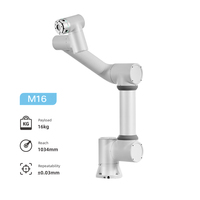 Bras de robot collaboratif à 6 axes haute flexibilité avec pince pour système d'emballage de cartons, empilage, palettisation, emballage de colis, bras de cobot