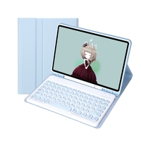 Murah grosir untuk Samsung Galaxy Tab A9 + X210/X215/X215 YA09B TPU bulat Keycap papan ketik nirkabel casing kulit dengan Slot pena