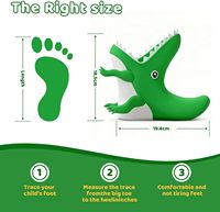 Chaussures d'aventure amusantes pour les jours de pluie pour les enfants de 5 ans et plus |   Bottes en EVA amusantes en forme d'animaux Retour à l'école Utilisation en extérieur Nettoyage sans tracas