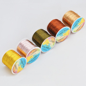 <span class=keywords><strong>Filo</strong></span> di Rame per Artigianato 100M, Inossidabile e Inalterabile, 0.2-0.5mm, 24 Colori, per Gioielli Fai da Te, Perline, Tessitura, Macramè, Avvolgimento, Ingrosso - Product Image 1