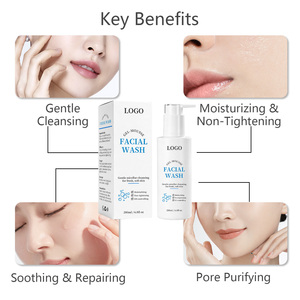 Limpiador <span class=keywords><strong>Facial</strong></span> en Gel-Mousse Orgánico Personalizado <span class=keywords><strong>de</strong></span> Fábrica: Hidratante, Humectante, No Reseca y Limpia en Profundidad - Product Image 4