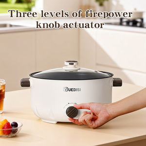 หม้อไฟฟ้าอเนกประสงค์แบบพกพา ขนาดเล็ก 3 ลิตร พร้อมซึ้งนึ่ง  ควบคุมด้วยระบบกลไก  ไม่ติดกระทะ  ลดราคาพิเศษ - Product Image 3