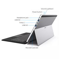 Nouvelle tablette PC 2 en 1 Surface 11,6/13,3 pouces Win N4000/N4120/N5000 4 Go 6 Go de RAM 128 Go avec clavier pour le bureau/la maison/l'éducation