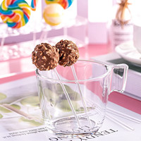 Bâtonnets de sucettes en acrylique transparent multi-tailles de 3 mm de diamètre, outils de pâtisserie DIY, pour bonbons, chocolat, barres solides, gâteaux, et décorations.