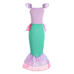 Vestido de princesa para niña, disfraz de <span class=keywords><strong>sirenita</strong></span>, vestido <span class=keywords><strong>Ariel</strong></span> para niña, ropa de fiesta de cumpleaños de Halloween para niños de 3 a 10 años - Product Image 4