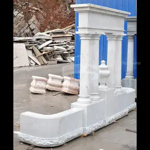 Brand New American Hand Carved Statues White Stone Marble Tombstone For Sale