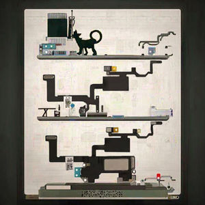 Haut-parleur d'écouteur de conception barre avec capteur de proximité flexible pour câbles de téléphone portable <span class=keywords><strong>12</strong></span>, <span class=keywords><strong>12</strong></span> <span class=keywords><strong>Pro</strong></span>, <span class=keywords><strong>12</strong></span> Mini, <span class=keywords><strong>Pro</strong></span> <span class=keywords><strong>Max</strong></span> - Product Image 3