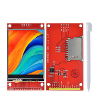 Module de port série TZT 2.4 "240x320 SPI TFT LCD + adaptateur PBC 5V/3.3V Micro ILI9341 / ST7789 LED blanche (avec tactile) pour Arduino