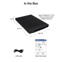 Pour Epson Perfection V19II A4 Scanner à plat HD couleur Photo Document Scanner bureau à domicile USB alimenté 4800dpi
