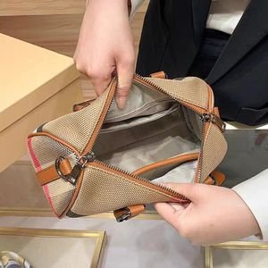 Bolsos de Mensajero Casuales de Lona y Cuero de Alta Calidad 2026, Bolsos a Cuadros para Mujer, Bolso de Hombro de Moda, Bolso de Mano de Gran Capacidad para Mujer - Product Image 3